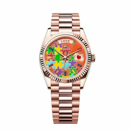 Rolex Day Date 128235-0063 Emoji Puzzle Dial 36mm