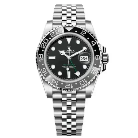 Rolex GMT-Master II 40mm 126710GRNR-0003 Black Dial Jubilee Watch