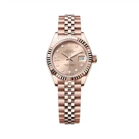 Rolex Lady-Datejust 279175-0030 Rosé Diamond-Set Dial Jubilee Everose Gold