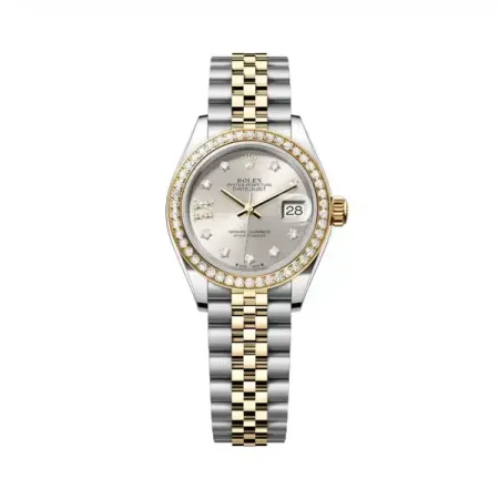 Rolex Lady-Datejust 279383RBR-0003 Silver Diamond Dial Yellow Rolesor Jubilee Bracelet