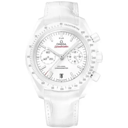 Omega 311.93.44.51.04.002 Speedmaster Moonwatch Co-Axial Chronograph Midsize Watch WHITE SIDE OF THE MOON