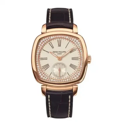 Patek Philippe 7041R-001 Gondolo Silvery Dial Chestnut Leather Strap