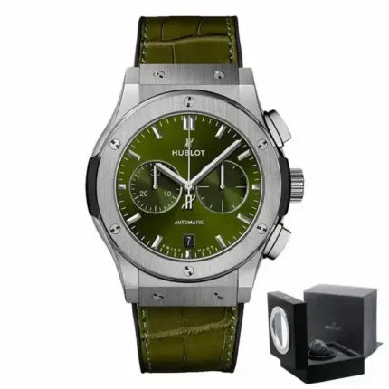 Hublot 541.nx.8970.lr Classic Fusion Chronograph Green Dial 42mm Men’s Watch